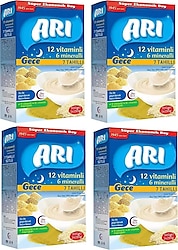 Arı Mama 12 Vitaminli 6 Mineralli 7 Tahıllı Gece Sütlü Pirinç Unu 500 gr 4 Adet