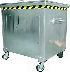 Arı Metal 7433 400 lt Metal Galvaniz Çöp Konteyneri