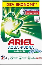 Ariel Dağ Esintisi 6 kg Beyazlar için Toz Çamaşır Deterjanı