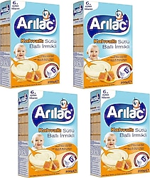 Arılac Kahvaltı Sütlü Ballı İrmikli Kaşık Maması 200 gr 4 Adet