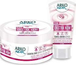 Arko Temel Bakım Ekstra Nem Tüp ve Kavanoz Nemlendirici Krem 250+60 ml