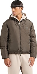 Armani Exchange 6DZB13 ZN4XZ 1897 Kapüşonlu Haki Erkek Şişme Mont