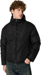 Armani Exchange 6DZB13 ZN4XZ 1200 Kapüşonlu Siyah Erkek Şişme Mont