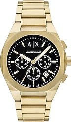 Armani Exchange Rafael AX4180 Çelik Kordon Altın-Siyah Erkek Kol Saati