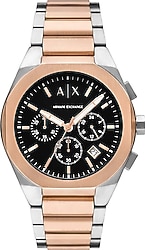 Armani Exchange Rafael AX4181 Çelik Kordon Rose Gold-Siyah Erkek Kol Saati