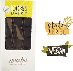 Aroha %100 Sade Bitter 80 gr Çikolata