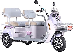 Arora Felix New 1000 W 3 Tekerlekli Elektrikli Motosiklet Pembe