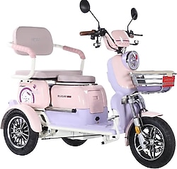 Arora Rüzgar New 900 W 3 Tekerlekli Elektrikli Motosiklet Lila