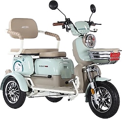 Arora Rüzgar New 900 W 3 Tekerlekli Elektrikli Motosiklet Yeşil
