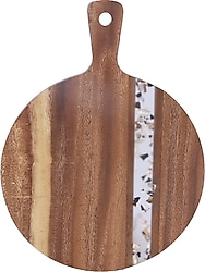 Arow Akasya 30 cm Yuvarlak Kesme Tahtası