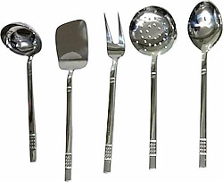 Arsel Domino Sade 5 Parça Servis Kepçe Takımı