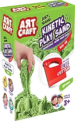 Art Craft Aksesuarlı Yeşil Kinetik Oyun Kumu 500 gr 03687
