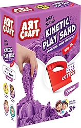 Art Craft Aksesuarlı Mor Kinetik Oyun Kumu 500 gr 03689