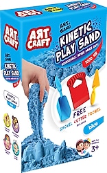 Art Craft Aksesuarlı Mavi Kinetik Oyun Kumu 1000 gr 03691
