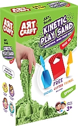 Art Craft Aksesuarlı Yeşil Kinetik Oyun Kumu 1000 gr 03692