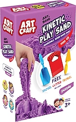 Art Craft Aksesuarlı Mor Kinetik Oyun Kumu 1000 gr 03694