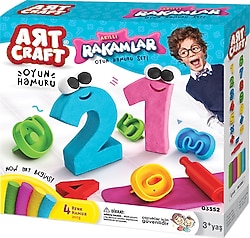 Art Craft 3D Rakamlar Oyun Hamuru Seti 200 gr 03552