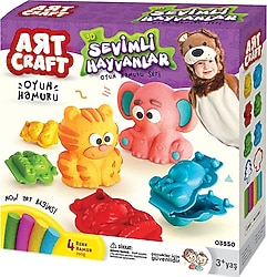 Art Craft 3D Sevimli Hayvanlar Oyun Hamuru Seti 200 gr 03550