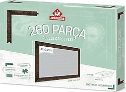 Art Puzzle 260 Parça Kahverengi Demonte Puzzle Çerçevesi
