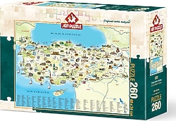 Art Puzzle Türkiye Kültür Haritası Puzzle 260 Parça 4288