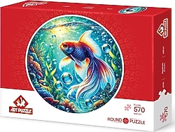 Art Puzzle Akvaryum 570 Parça Round Puzzle 45705
