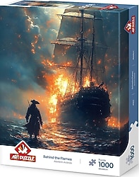 Art Puzzle Alevlerin Ardında 1000 Parça Puzzle 41003