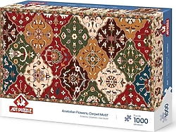 Art Puzzle Anadolu Çiçekleri Halı Motif 1000 Parça Puzzle 41019