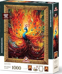 Art Puzzle Efsanevi Tavuskuşu 1000 Parça Çerçeveli Puzzle 5670