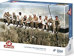 Art Puzzle Gökdelen'de Öğle Yemeği 1000 Parça Puzzle 41010