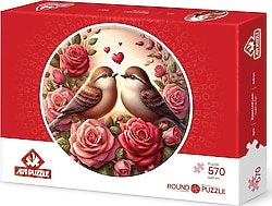Art Puzzle Güller ve Aşk 570 Parça Round Puzzle 45711