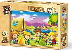 Art Kids Meraklı Kampçılar 25 Parça Ahşap Puzzle