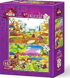 Art Puzzle Minik Botanikçiler 35 + 60 Parça 5585