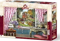 Art Puzzle Penceremdeki Şato Puzzle 1500 Parça 5388