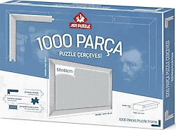 Selçuklu Sanat Puzzle Çerçevesi 30 Mm 48x68 Cm (1000'luk) Beyaz
