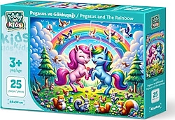 Art Puzzle Pegasus Ve Gökkuşağı 25 Parça Puzzle 35037