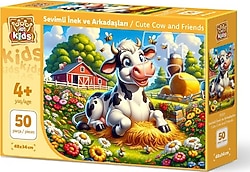 Art Puzzle Sevimli İnek ve Arkadaşları 50 Parça Puzzle 35321