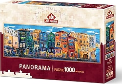 Art Renkli Kasaba Panorama Puzzle 1000 Parça 5350