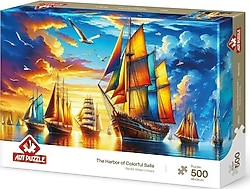Art Puzzle Renkli Yelken Limanı 500 Parça Puzzle 40504