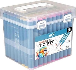 Art-X Sketch Duo 18051 80'li Çift Taraflı Marker Kalem Seti