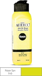 Artdeco 140 ml 910 Neon Sarı Akrilik Boya