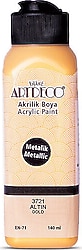 Artdeco Metalik 140 ml 3721 Altın Akrilik Boya