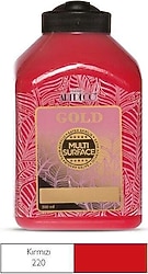 Artdeco Gold Multi Surface 500 ml 220 Kırmızı Akrilik Boya