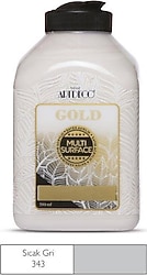 Artdeco Gold Multi Surface 500 ml 343 Sıcak Gri Akrilik Boya