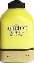 Artdeco 500 ml 3627 Limon Sarı Akrilik Boya