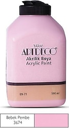 Artdeco 500 ml 3674 Bebek Pembe Akrilik Boya
