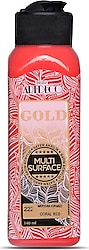 Artdeco Gold Multi Surface 140 ml 222 Mercan Kırmızı Akrilik Boya