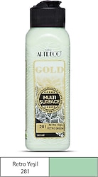 Artdeco Gold Multi Surface 140 ml 281 Retro Yeşil Akrilik Boya