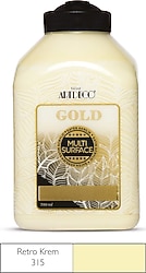 Artdeco Gold Multi Surface 500 ml 315 Retro Krem Akrilik Boya