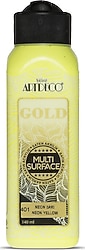 Artdeco Gold Multi Surface 140 ml 401 Neon Sarı Akrilik Boya