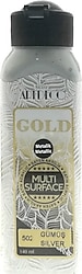 Artdeco Gold Multi Surface Metalik 140 ml 502 Gümüş Akrilik Boya